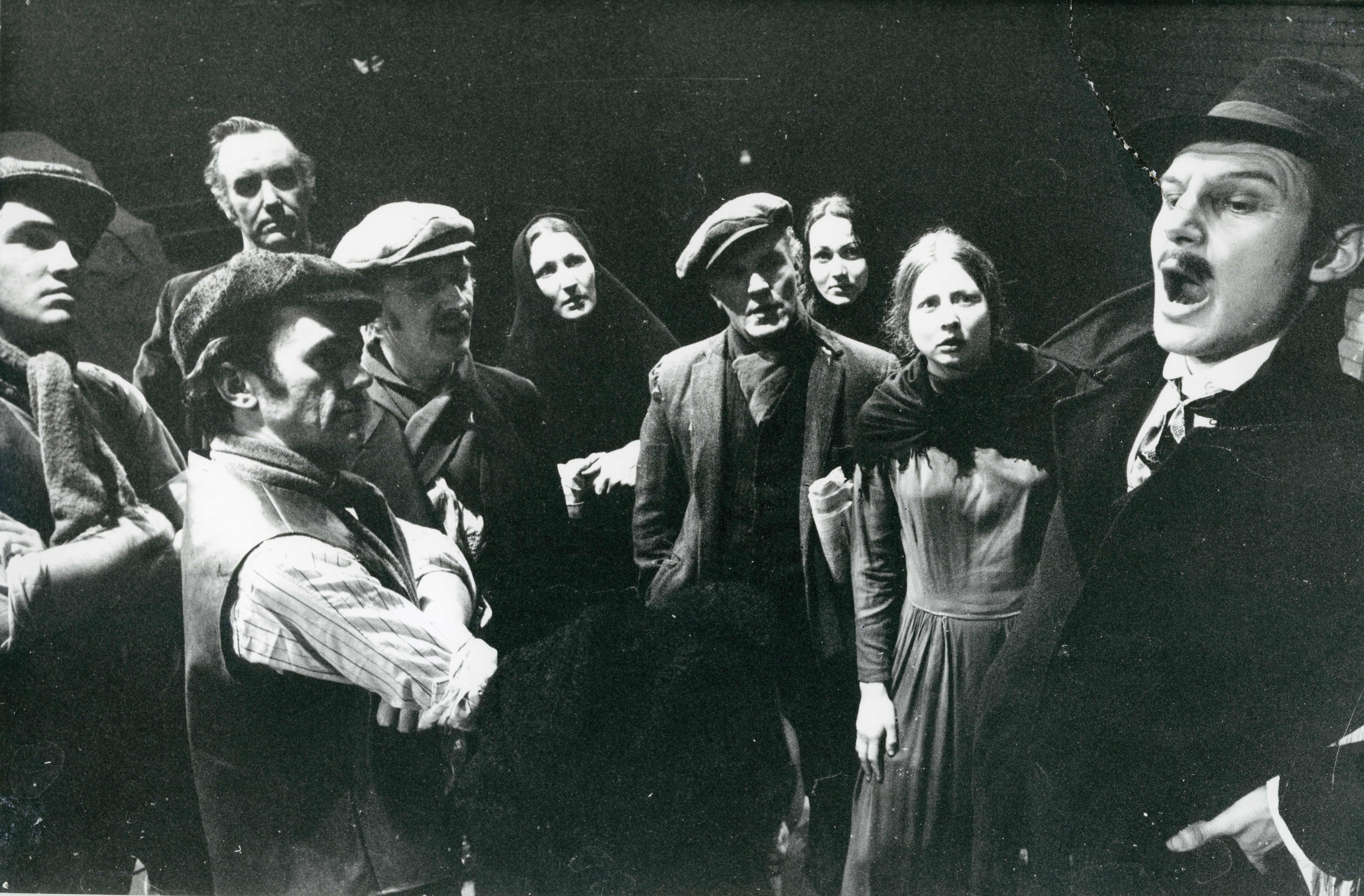 With Liam Neeson in The Risen People, 1976