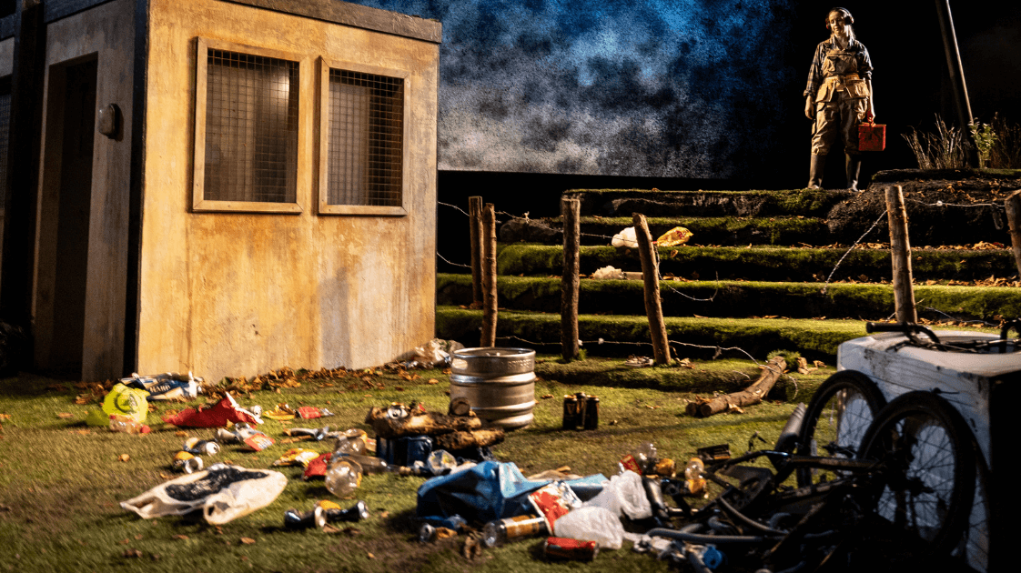 Production shot of The Border Game